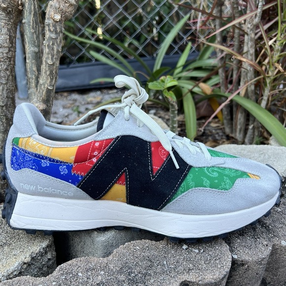 Size 12 - New Balance Shoe Palace x 327 Unity Pack - Patchwork Bandana